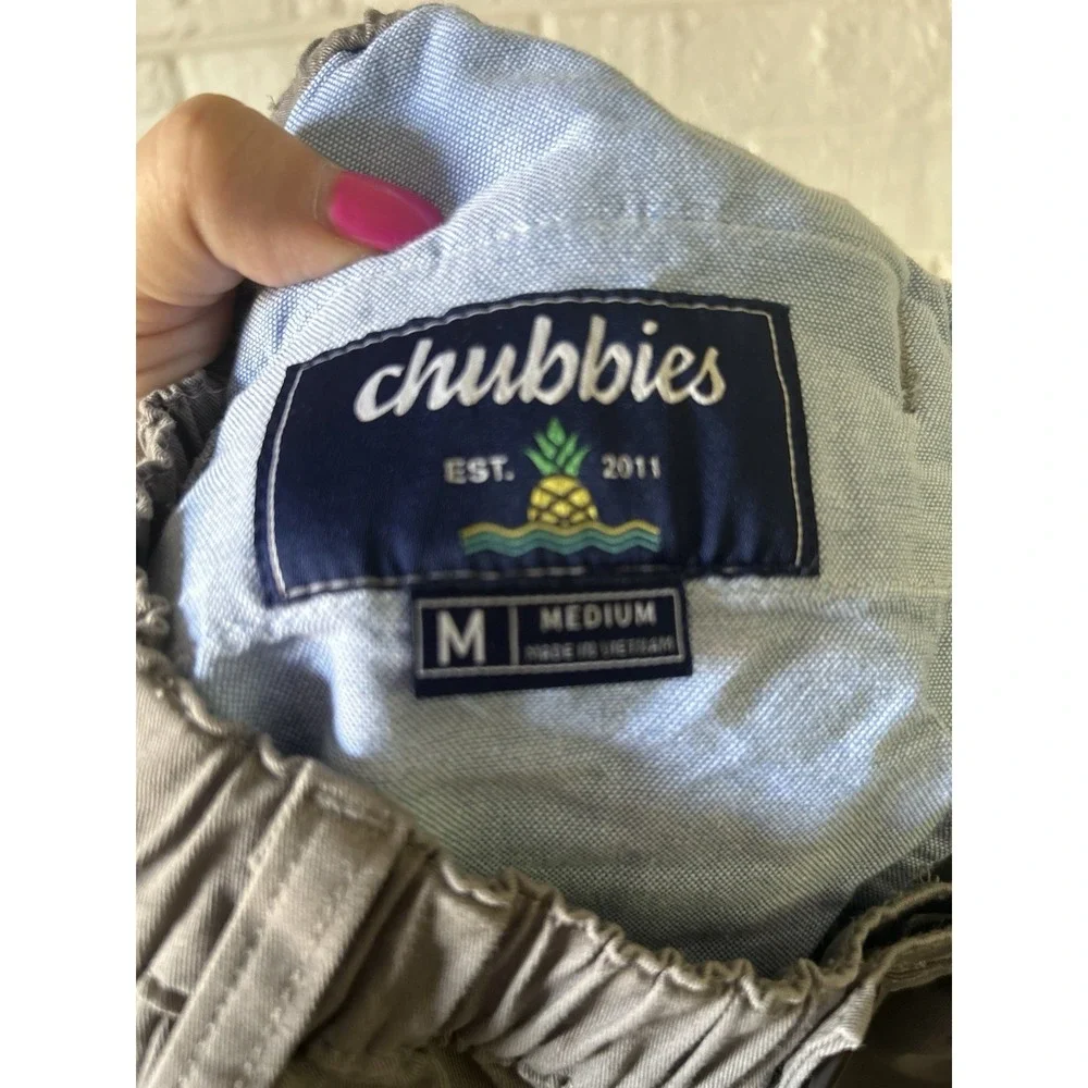 Chubbies Shorts Men's Medium Grey Gray Regular Fit 7